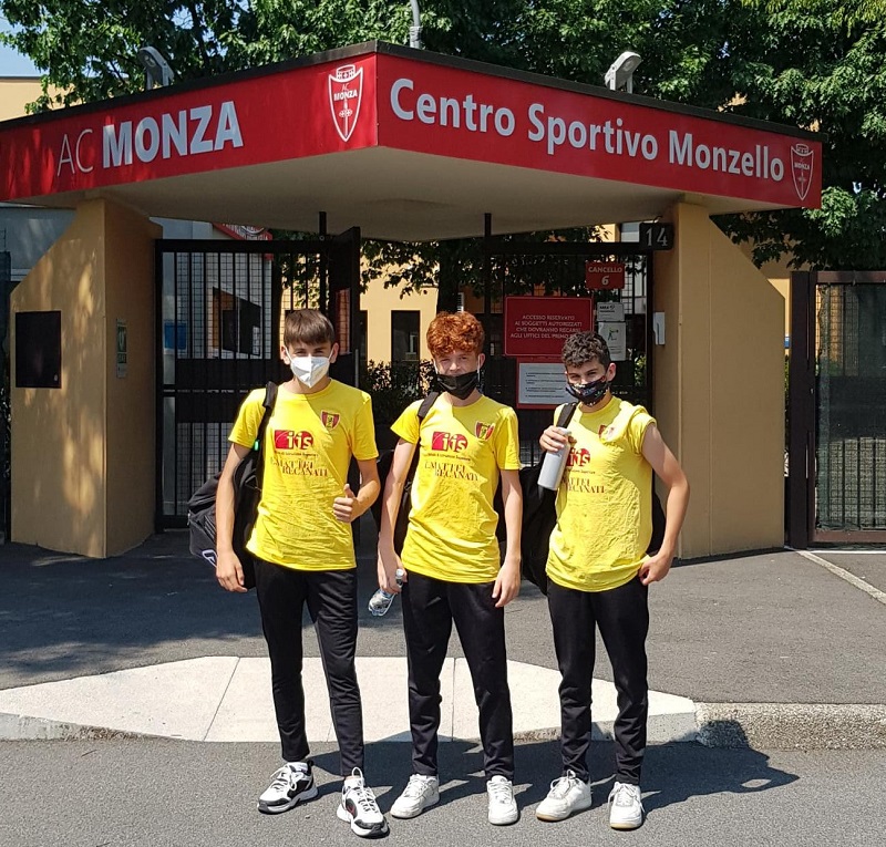 Leonardo Garbattini, Alessio Ghergo, Leonardo Masi al provino a Monza