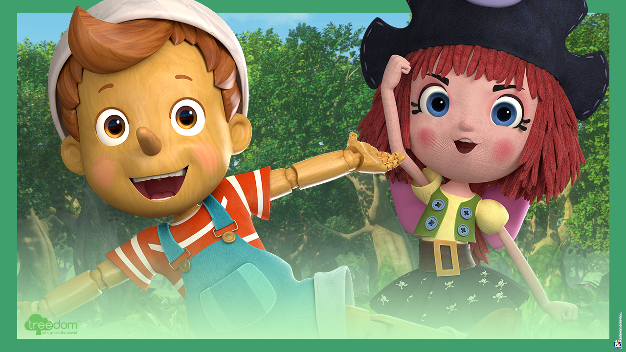 A forest of 500 trees, Pinocchio and friends protect the planet